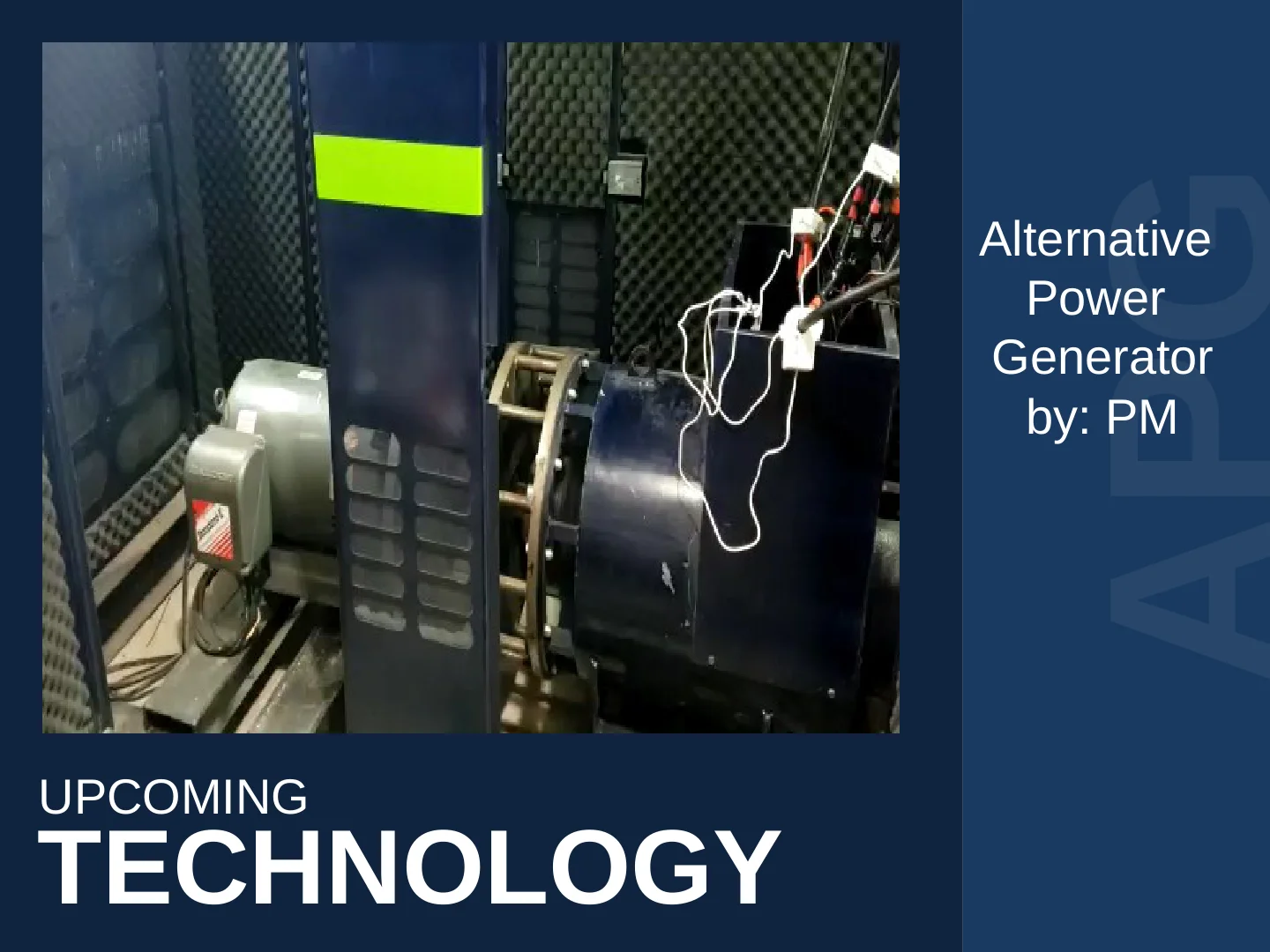 Alternative Power Generator (APG) - 1